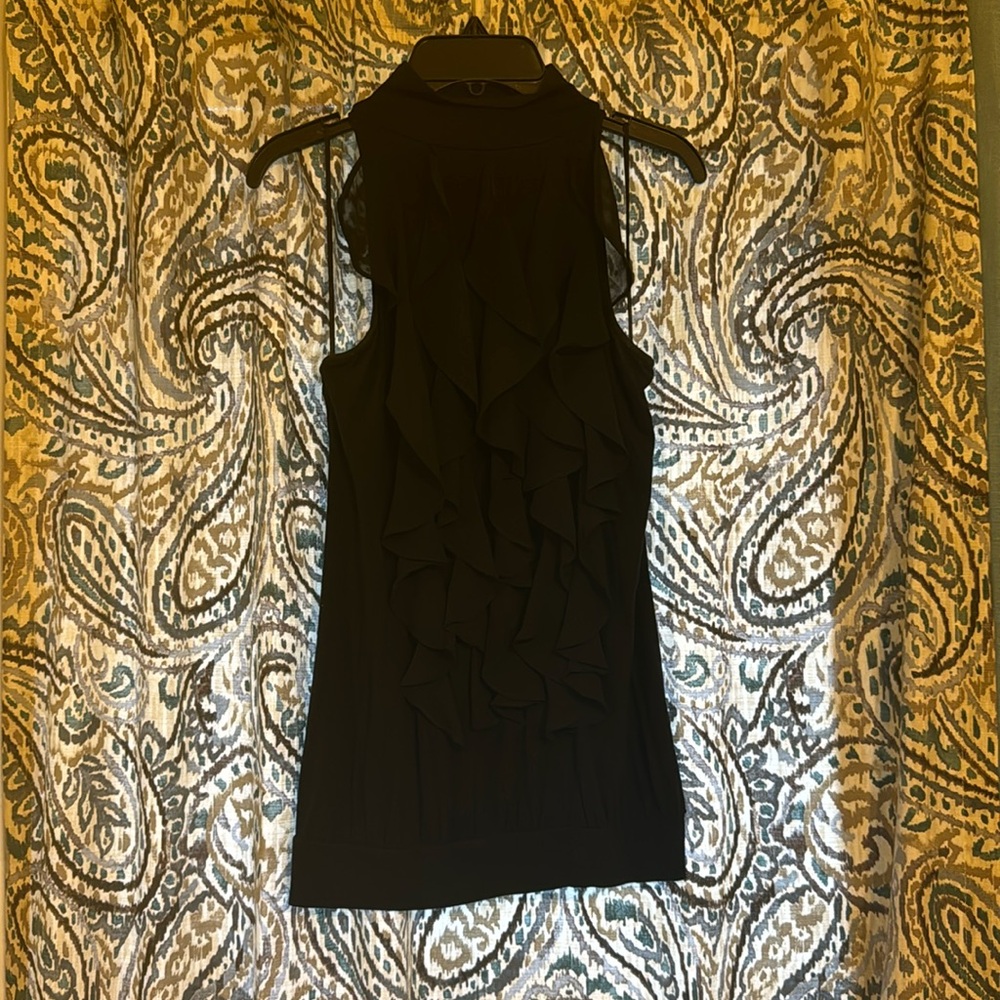 The Limited Frilly Blouse w/ Mock Neck